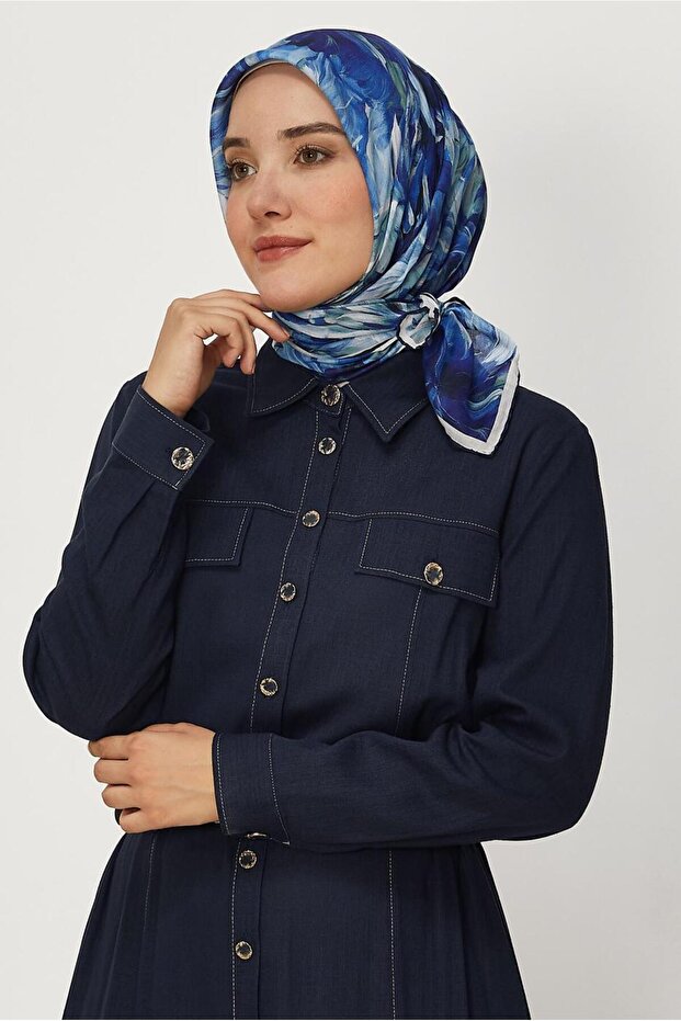 Patterned Natural Scarf 8651
