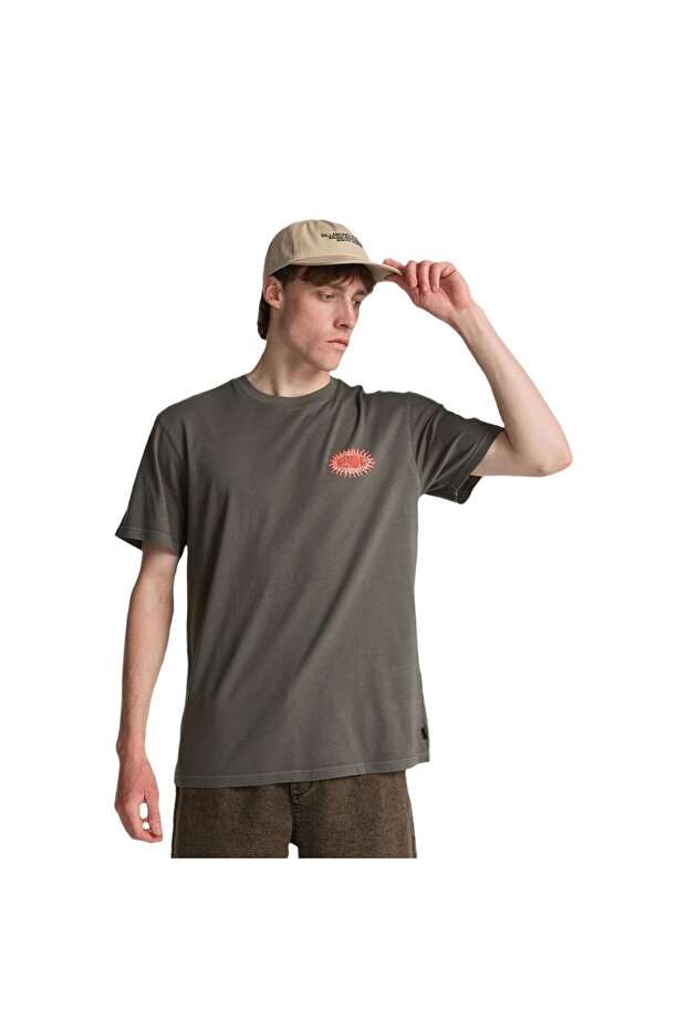Burn Out Ww Men's Black T-Shirt Men's T-Shirt Ebyzt00505