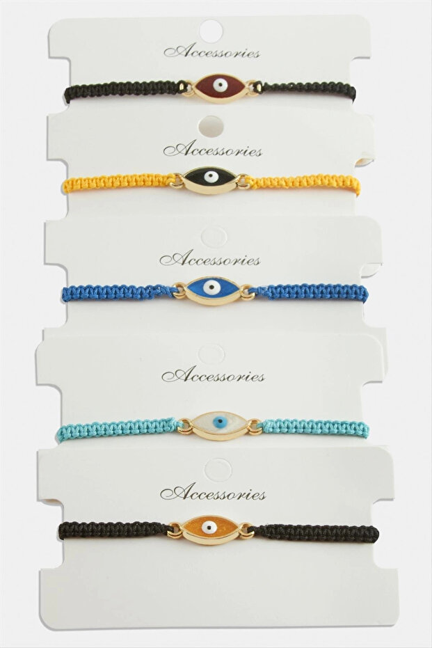 Evil Eye Macrame Braided Bracelet