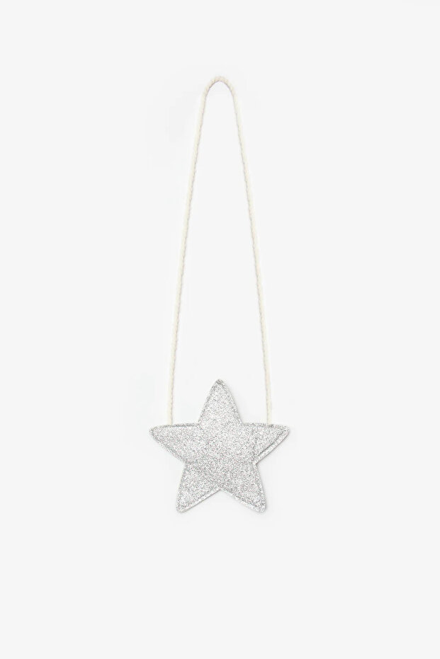 Le Mabelle Girl's Glitter Star Bag Silver