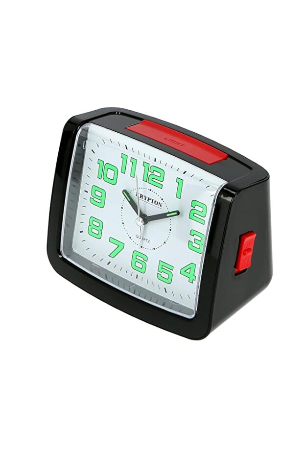 Krypton KNWC6117 Bell Analog Alarm Clock | Loud Alarm Clock for Home & Office | Decorative Table Clock with Luminous Hands | Battery Operated