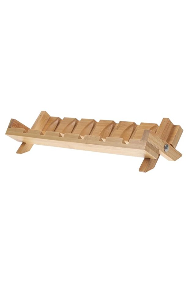 Tea Cup Holder, Bamboo Tea Cup Tray Storage Organizer, Brown Tea Cup Display Stand for Home and Kitchen and Entertaining, Draining Racks Cup Stand Tea Rack, Drying Rack Cup