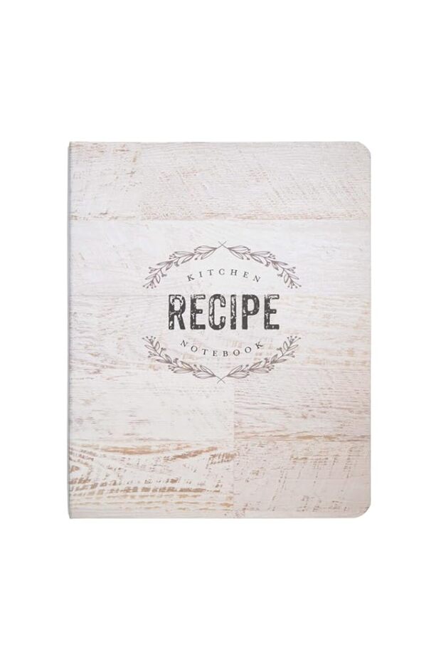 C.R. Gibson Qmr-18687 Wood Panel Rustic Spiral Recipe Journal