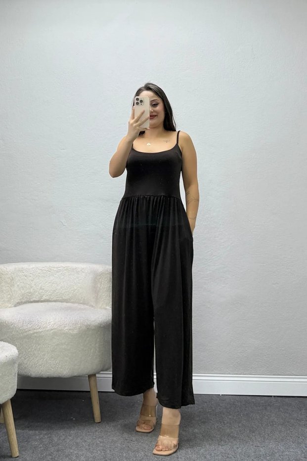 Women's Rope Strap Sandy Jumpsuit Brown