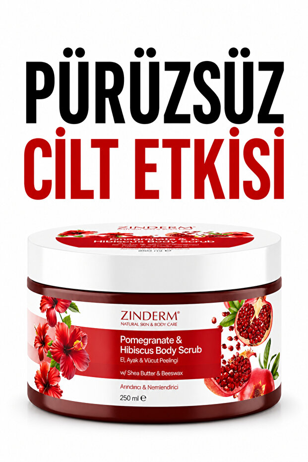 Pomegranate Seed Oil Moisturizing, Nourishing, Ingrown Hair Removal and Purifying Body Peeling 250 ml