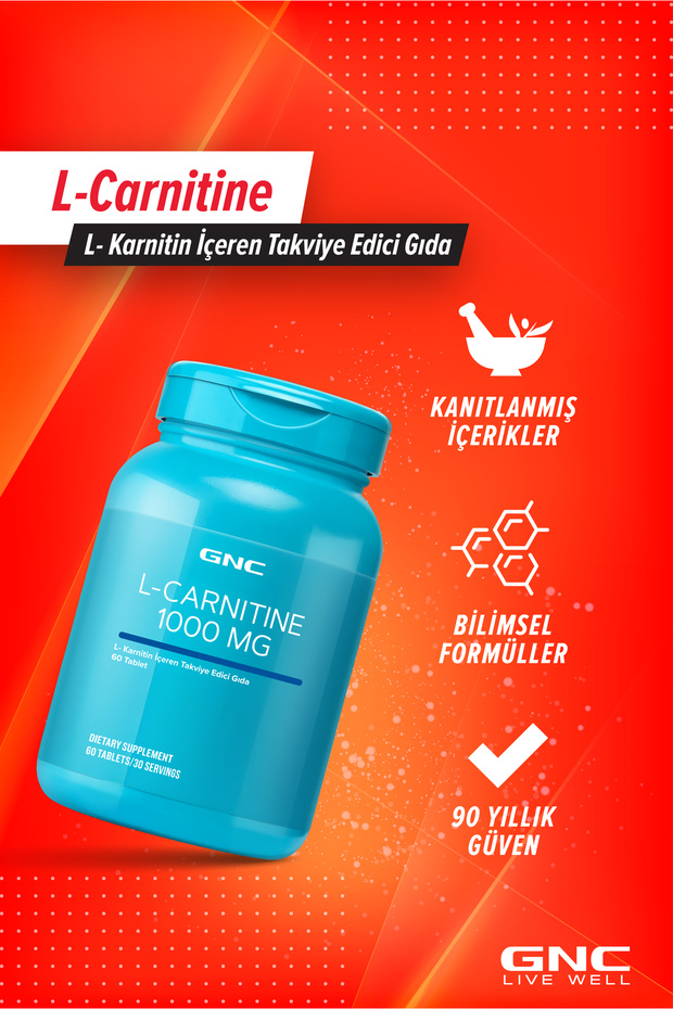 GNC L-Carnitine 1000 mg – 60 Tablet - 4