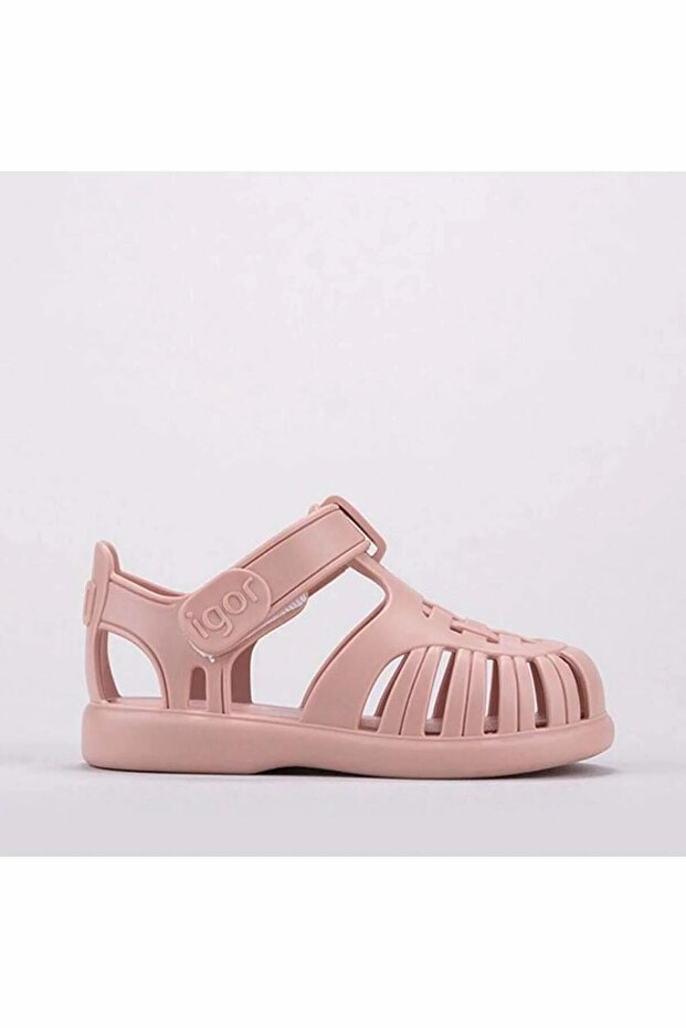 Tobby Solid Kids Pink Sandals