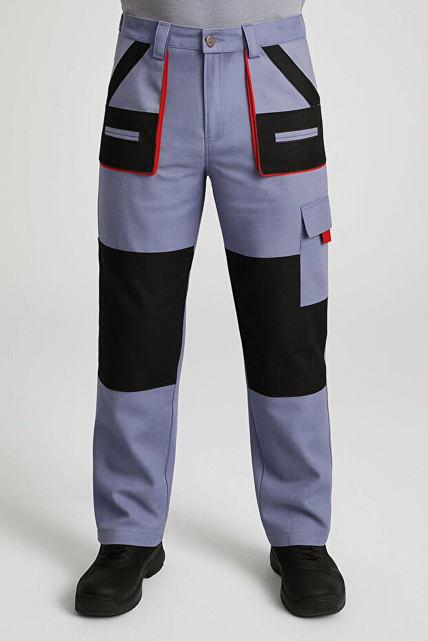 7/7 Gabardine Technical Trousers Gray Relaxed Fit Daily & Outdoor
