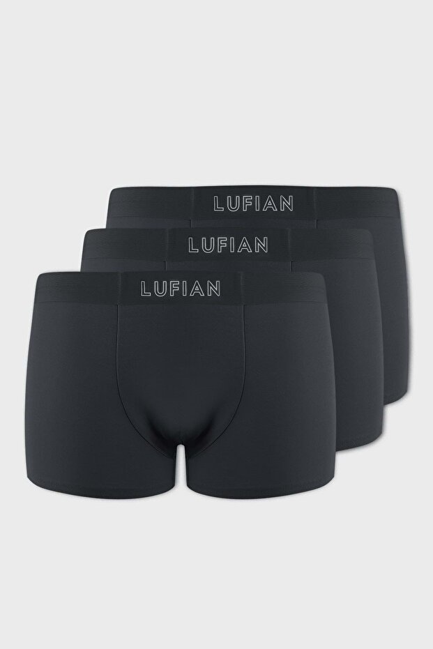 111080035 Mark 3 Pieces Men's Modal Seamless Boxer Smoked