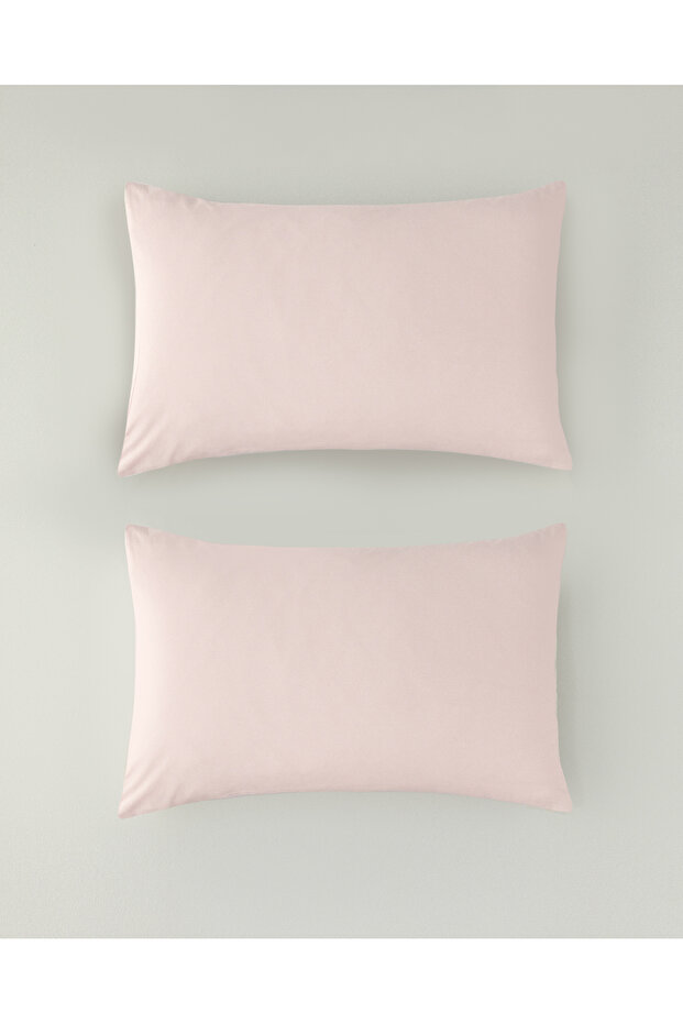 Pure Cotton 2-Piece Pillowcase 50X70 cm Dusty Pink