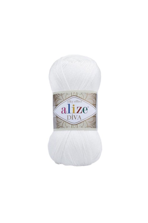 Diva White Hand Knitting Yarn