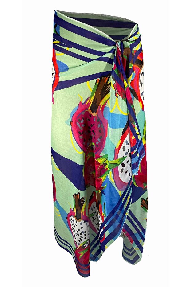 Amara Dragon Fruit Pattern Pareo - 5