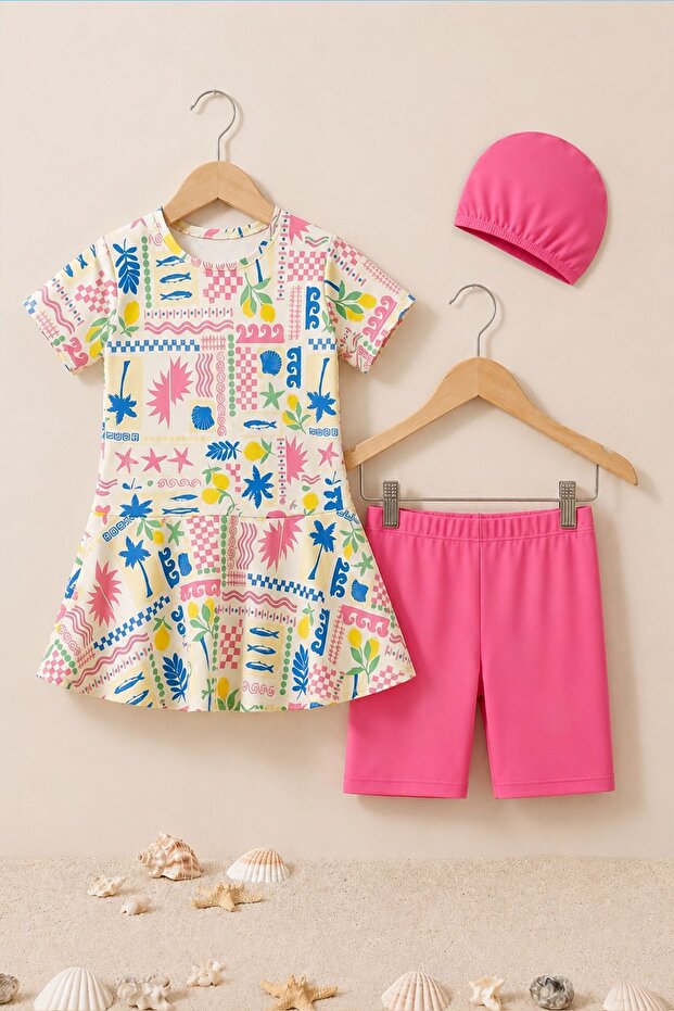 Tropic Fun Girls' Swimsuit Set