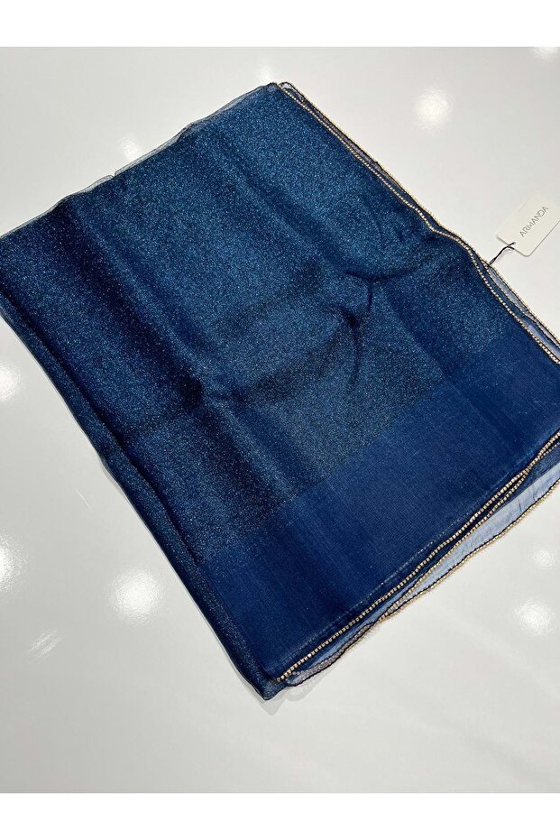 Armanda Stone Silvery Tulle Shal 30% Silk - 10