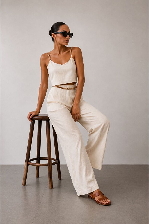 Women's Beaded Double Suit