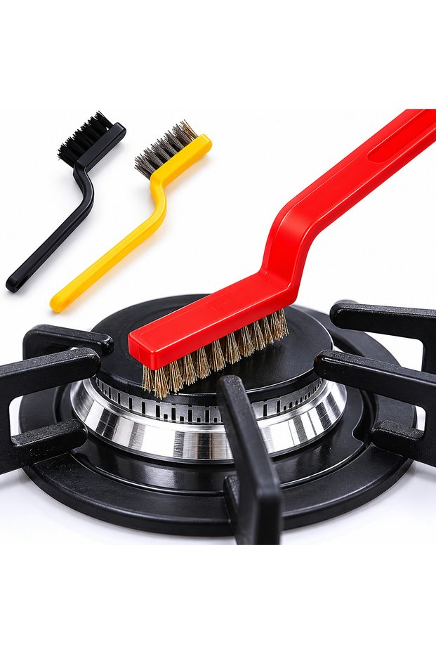 3-Piece Wire Brush Set Detailed Cleaning Brush | Rust Remover Copper Steel Head Stove Joint Brush