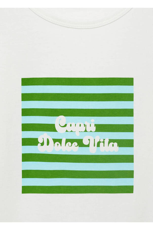 Boat patterned cotton T-shirt - 7