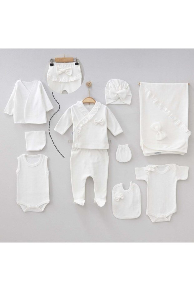 Baby Girl Reported Fistulated 10-Piece Newborn Hospital Discharge Zibin Set Boxed