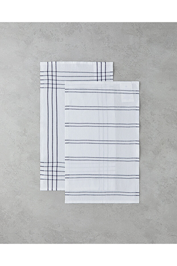 Savory Cotton 2-Piece Drying Cloth 30X50 cm Navy Blue