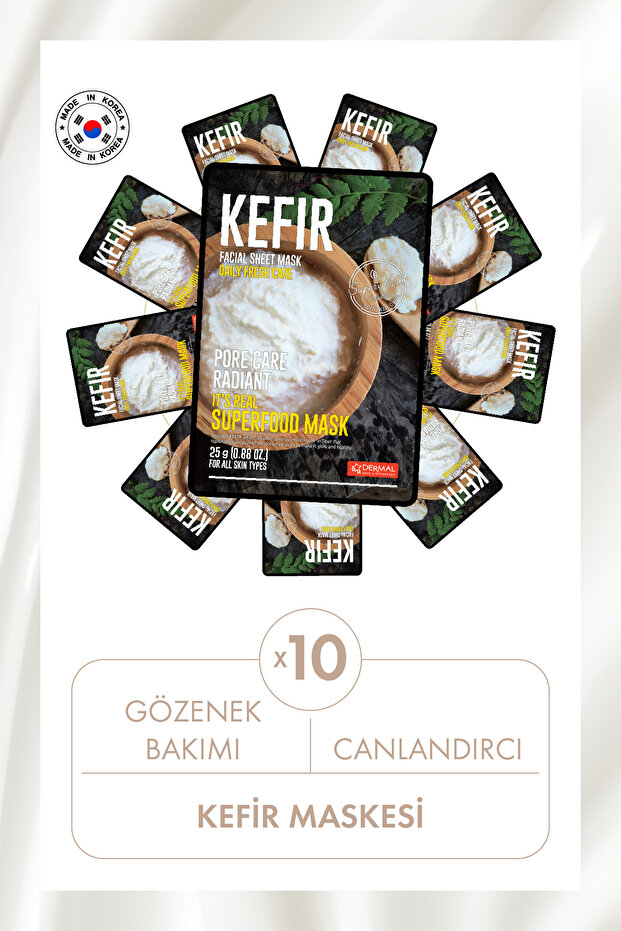 Pore Care and Revitalizing Kefir Mask 25 Gr 10 Pieces