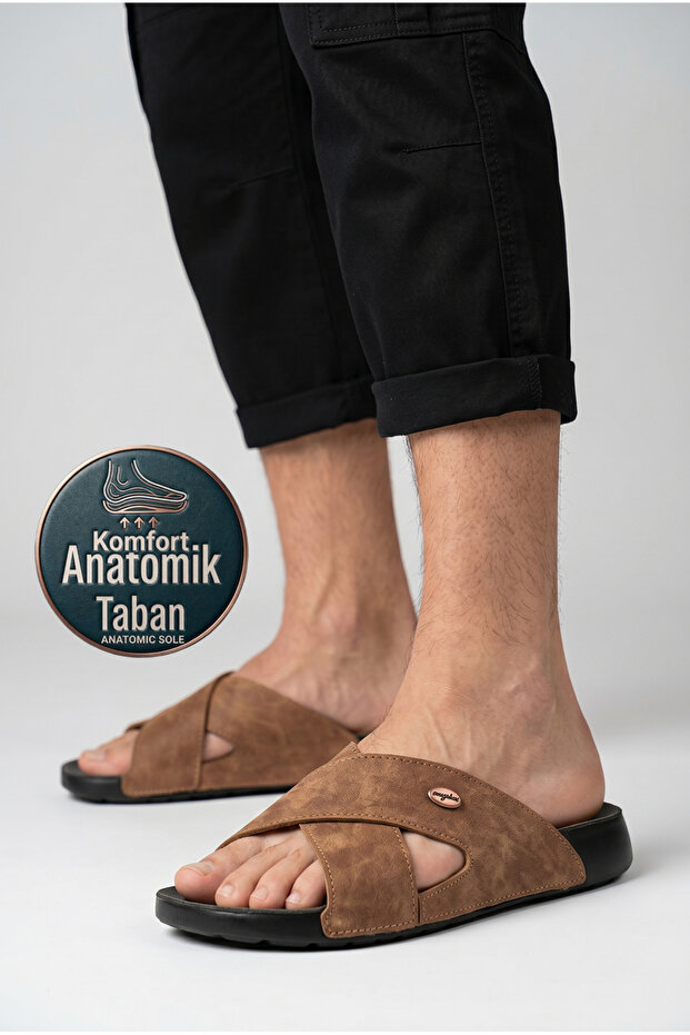 Toronto 4-Season Anatomical Cross-Strap Men's Slipper 5000