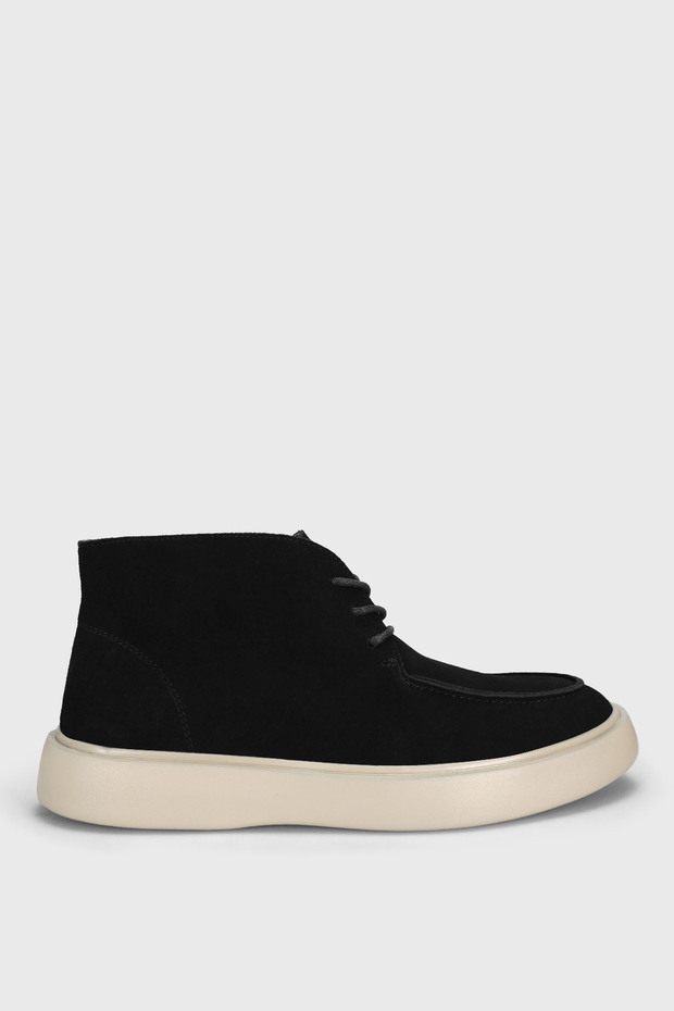 Derek Men's Suede Boots Black