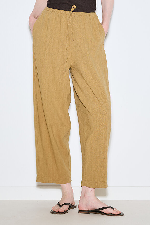 Rustic Comfortable Pants Safran - 6