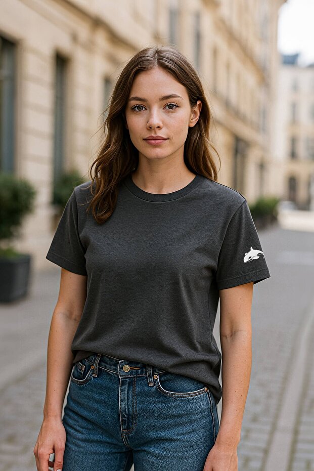 Women's Crew Neck Basic Plain Short Sleeve T-Shirt