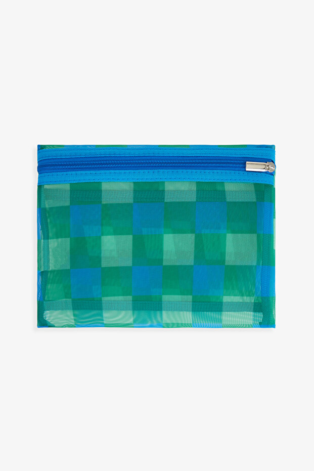 Blaue Emma Make-up-Tasche - 4