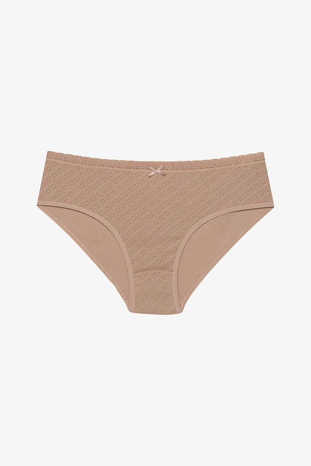 Μαλακό Pointel Basic 3-pack Βαμβακερό Πολύχρωμο Σλιπ Hipster - 2