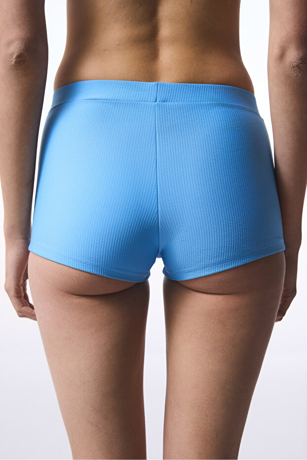 Blauer Bubble Boxer-Bikini-Unterteil - 2