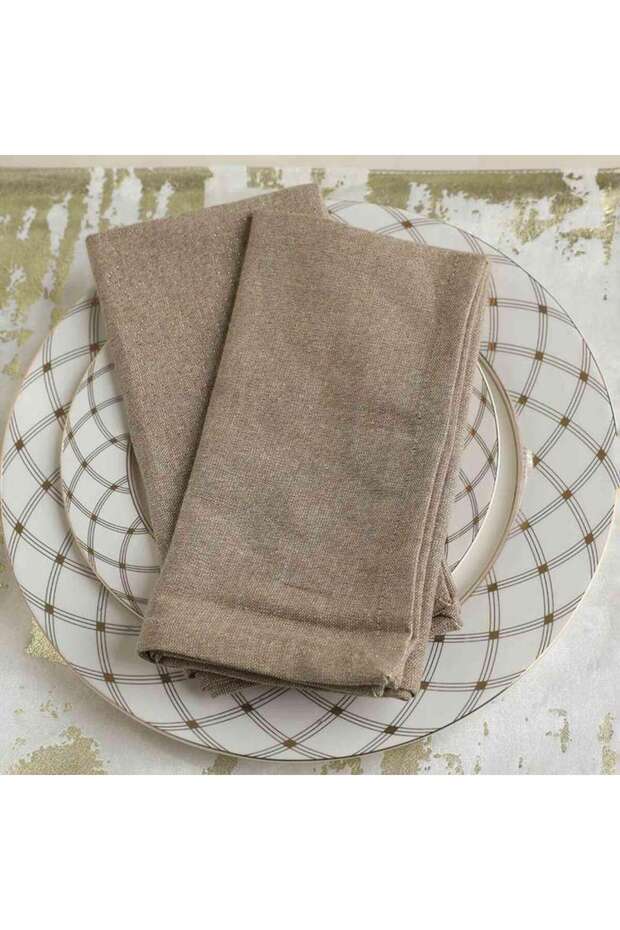 Dessert Glam 4-piece Napkin Set 45x45cm-beige