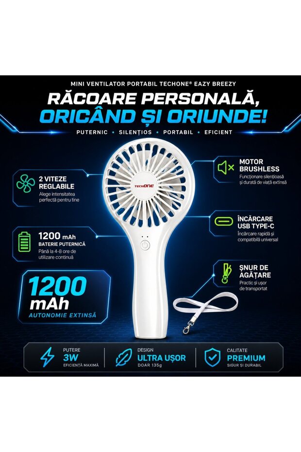 Mini ventilator portabil Eazy Breezy - 2