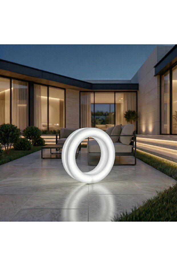 شكل دائري مضيء LED مقاس 100 × 100 سم بلاستيك LLDPE