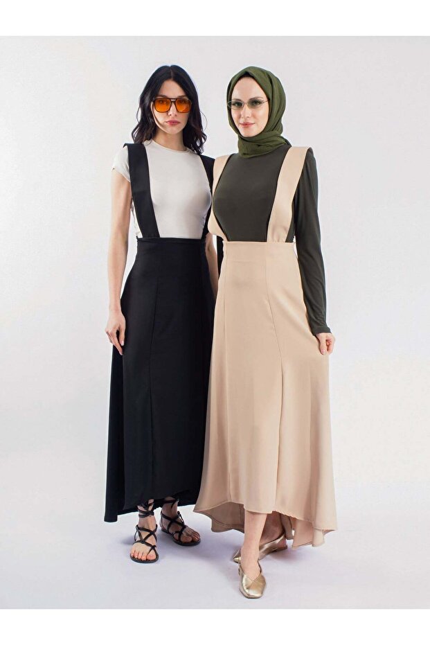 Flexi Lamarca Woven Gardener Strap Asymmetrical Cut Women's Skirt