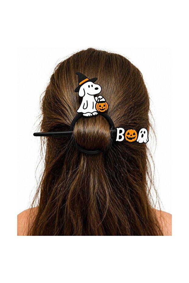 Cute Figure Hair Clip with Witch Hat – Stylish Halloween-Themed Hair Accessory Suitable for Daily Use