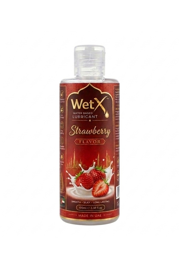 Sweet Strawberry Flavored Water Based Lubricant (100ml) | Long Lasting Pleasure - Natural Feeling - Smooth & Silky