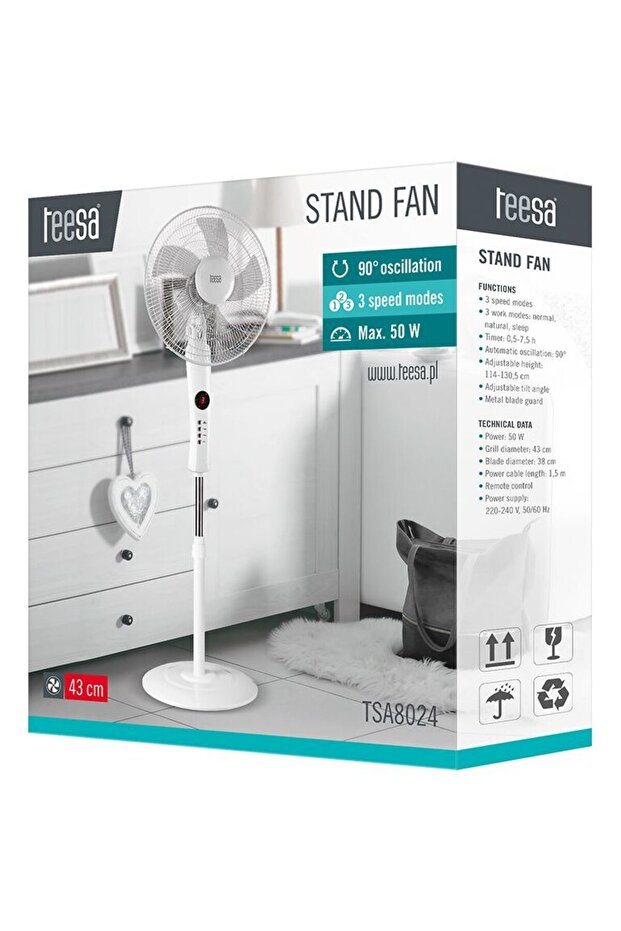 VENTILATOR PICIOR TIMER SI TELECOMANDA - 7