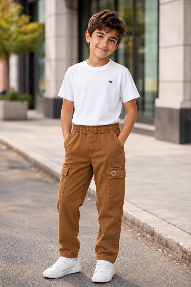 Cargo Pocket Pack Men's Gabardine Trousers