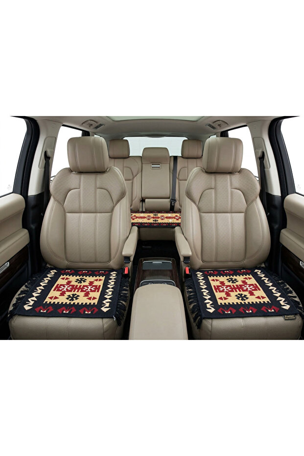 Kilim Complete Car Seat Carpet Cushion Set Double-Sided & Auto Seat Carpet Car Set