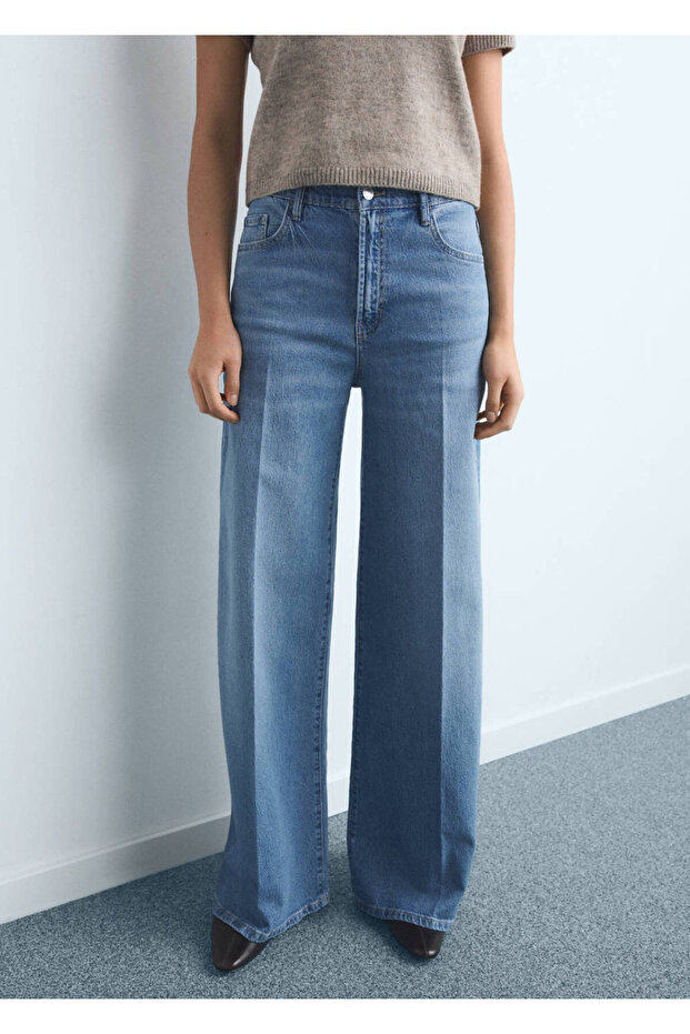 Wideleg Jeans with High Waist
