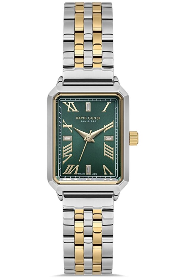 Dg-8993La-D10 Rectangular Case 3 Atm Water Resistant Metallic-Gold Color Women's Wristwatch