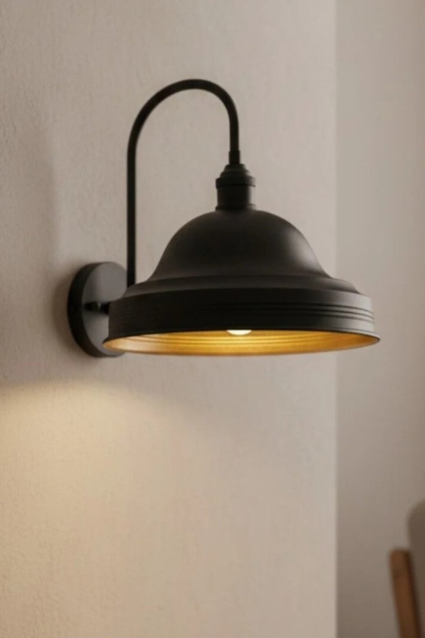 Tavro Black Color Sconce Single Wall Lamp Living Room Corridor Restaurant Decorative Sconces