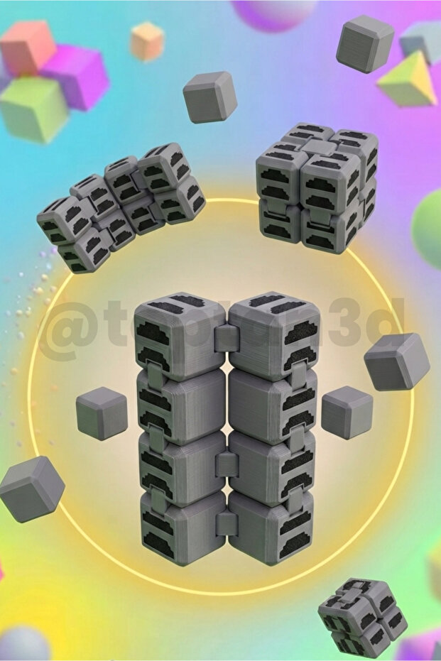 Oven stress cube - infinite cube, foldable cube, stress toy