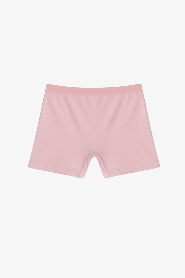 Kız Çocuk Basic 2li Çok Renkli Uzun Boxer - 3