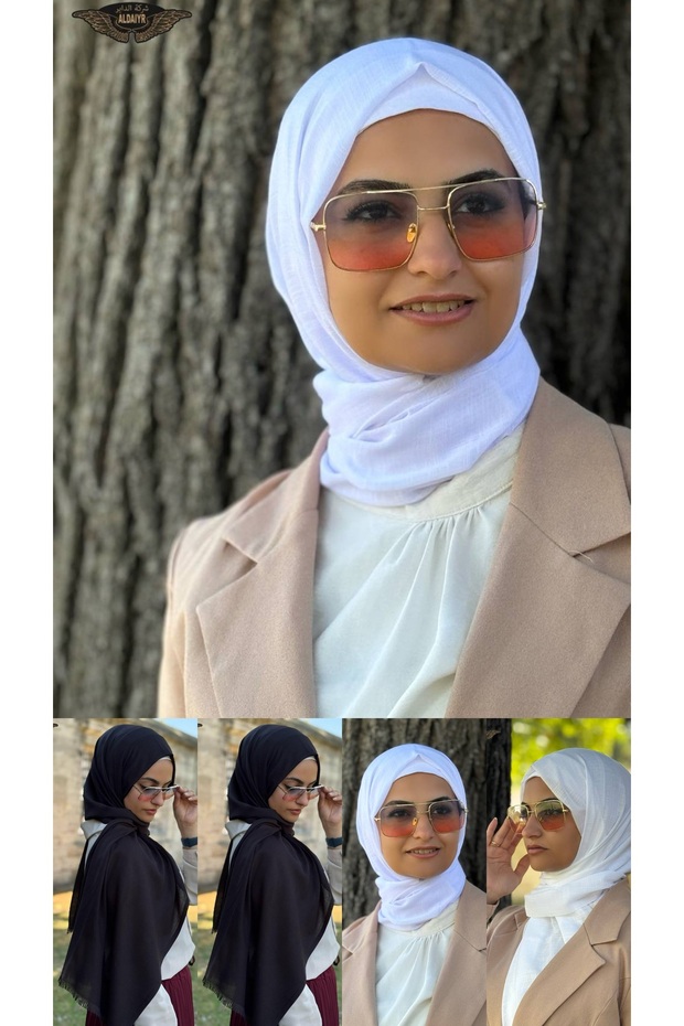شال قطني بخمسة أشرطة