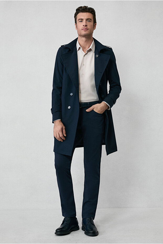 Regular Fit Standard Cut Canvas / Chino Trousers