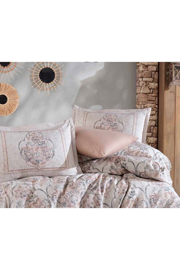 Clasy Ranforce 2-Piece Pillowcase with Cover 50X70 +5 cm Flounce Hezen Beige