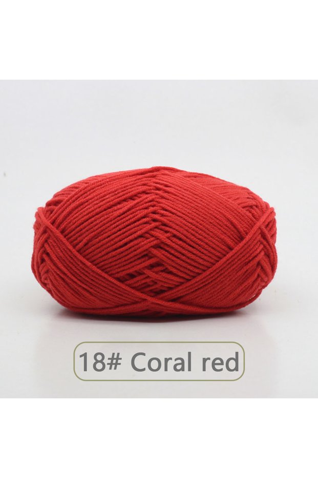 YMX-18 50g Soft Wool Milk Cotton Yarn Crochet Anti-Pilling Hand Knitting Thread For Cardigan Scarf H