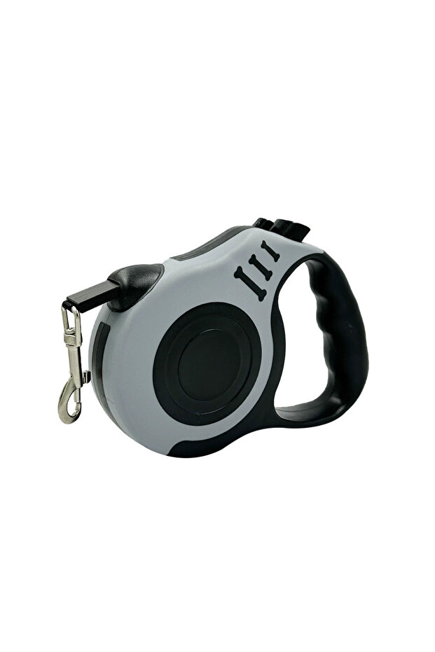5m GRAY Retractable Dog Leash Outdoor Pet Leash Nylon Braided Rope for Small Medium Dogs Pet Supplie